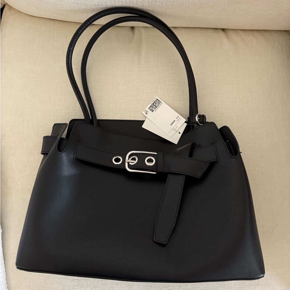 New H&M Belted Tote Bag
